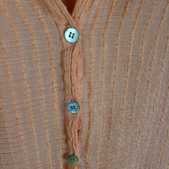Project AJ117 Copenhagen Blouse Top Button Front Rayon Peach Minimalist size XL - Picture 11 of 14